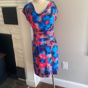Floral pink and blue Jessica Simpson dress, 0138